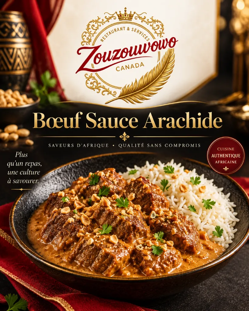 Bœuf Sauce Arachide (Individuel)