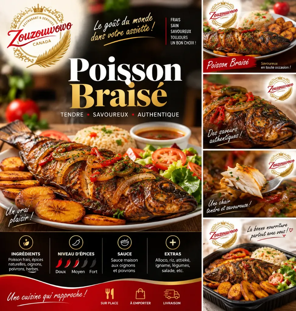 Poisson Braisé (Individuel)