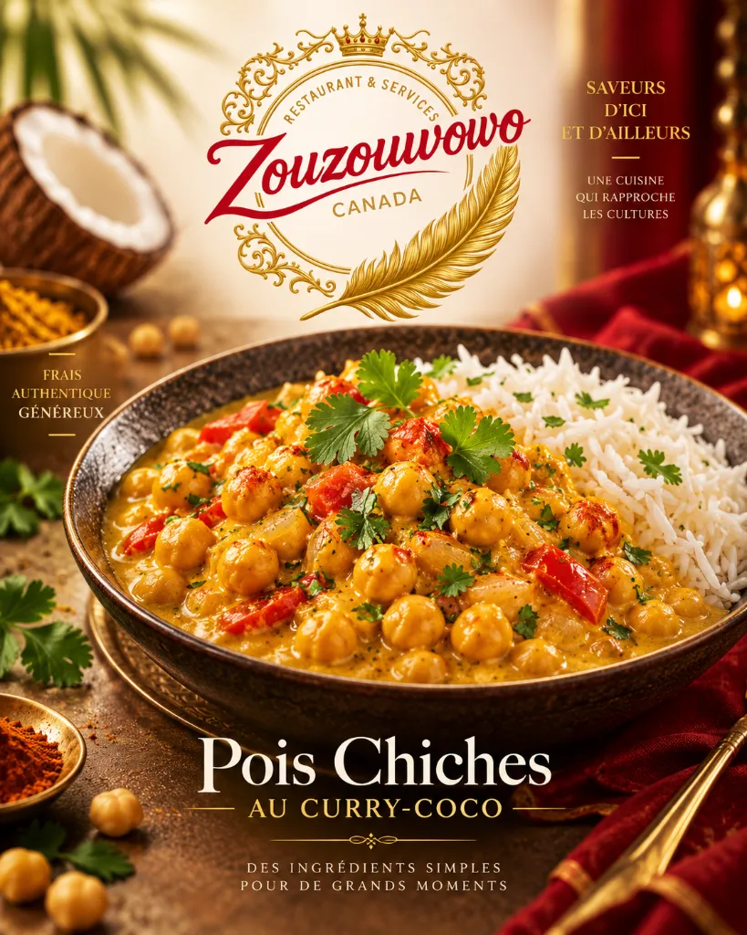 Pois Chiches au Curry-Coco