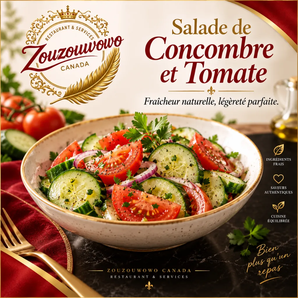 Salade de Concombre et Tomate (Individuel)